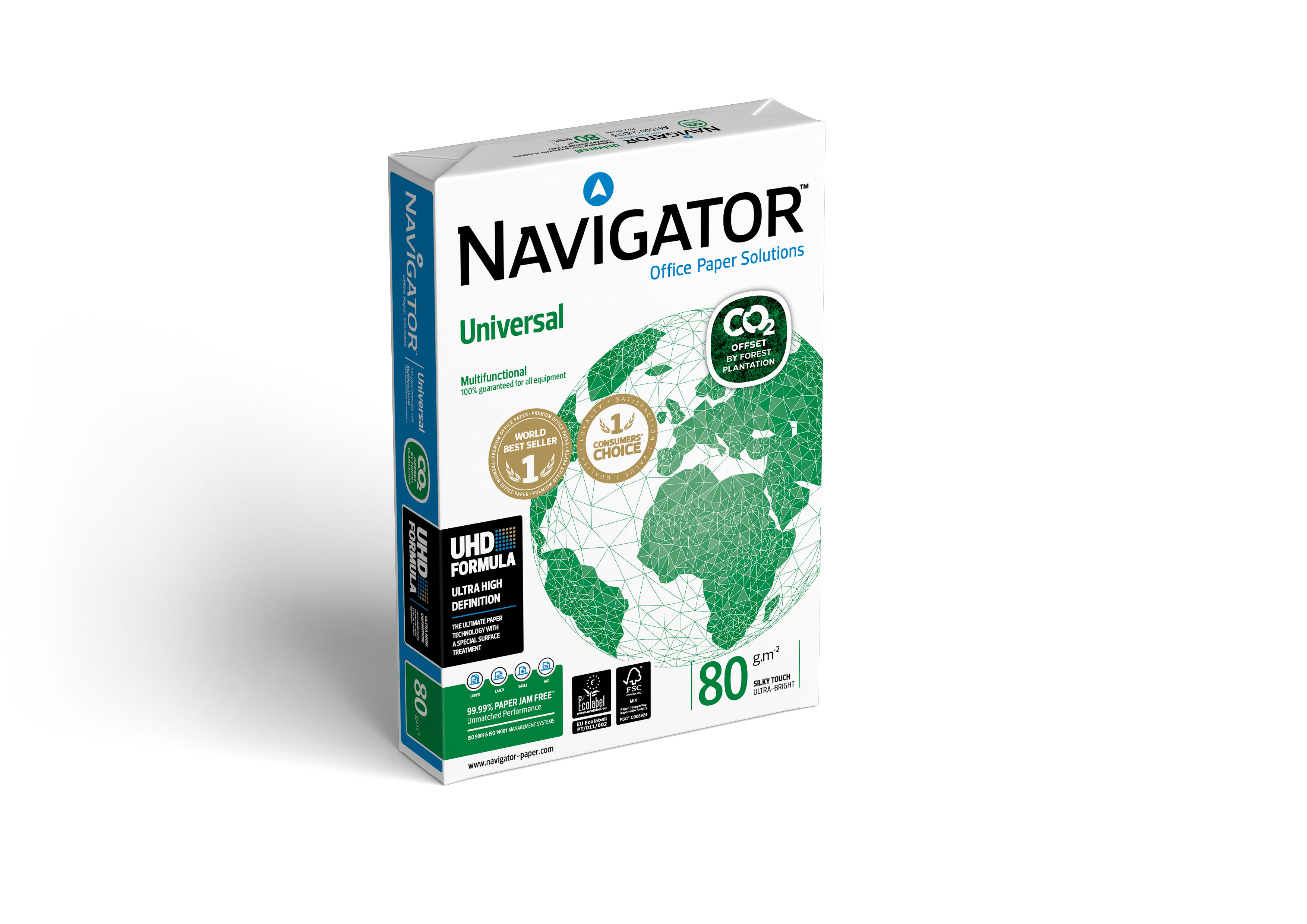 Kopierpapier Navigator Universal CO2-neutral A4, weiß Kopierpapier Navigator Universal CO2-neutral A4, weiß