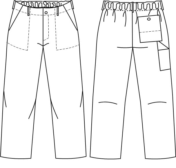 Bundhose Classic, Baumwolle, weiß