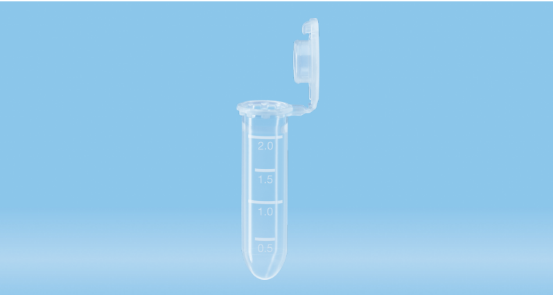 Sarstedt SafeSeal Reagiergefäß, 2 ml, PP, transparent, PCR Performance Tested, Protein Low Binding