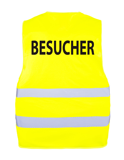 Warnschutzweste „BESUCHER“ oder „VISITOR“, gelb Warnschutzweste „BESUCHER“ oder „VISITOR“, gelb