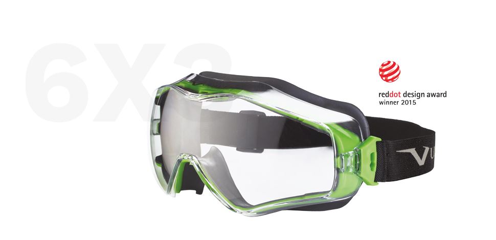 Vollsichtschutzbrille schwarz/grün Vollsichtschutzbrille schwarz/grün