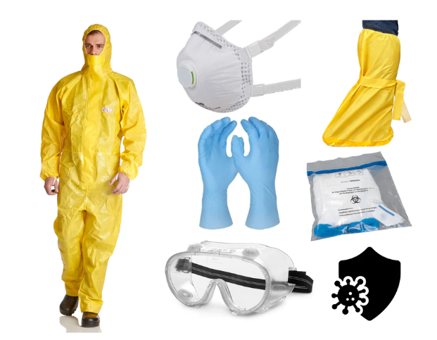 Ebola-Infektionsschutzset Top Professional, 5-teilig  Ebola-Infektionsschutzset Top Professional, 5-teilig