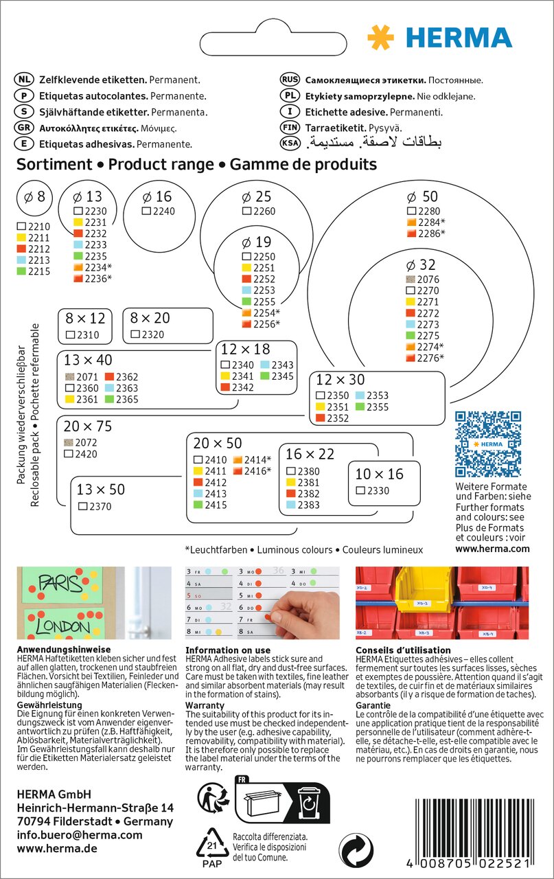 Bild: © HERMA Bild: © HERMA