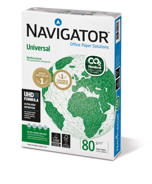 Kopierpapier Navigator Universal CO2-neutral A4, weiß
